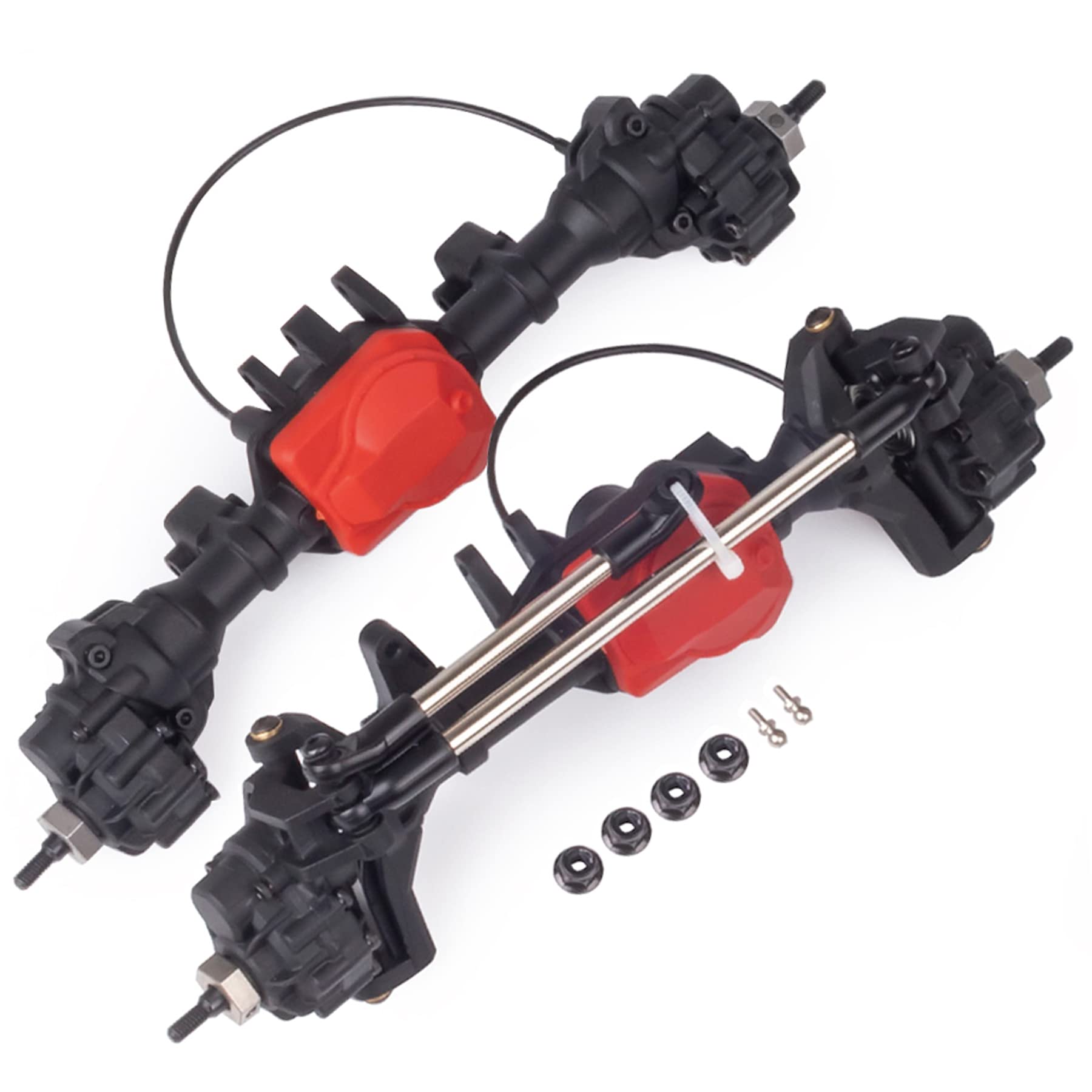 Amazon.com: RC Axles Complete Nylon Front Rear Portal Axle with